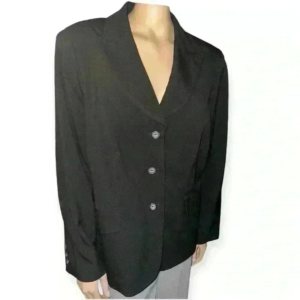 Giorgio Sant’ Angelo women’s black blazer size 16W Classic